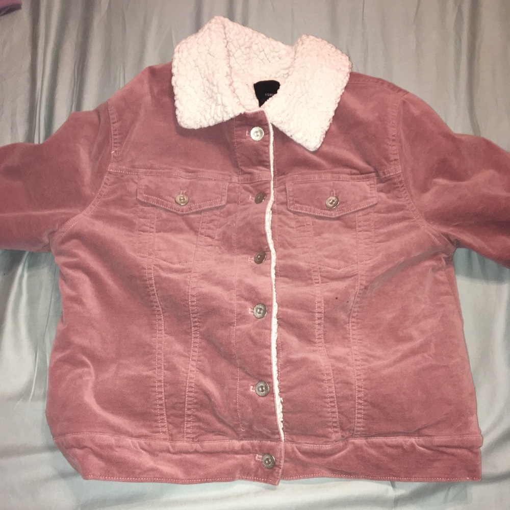 Forever 21, pink coat with fuzzy interior
